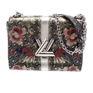 Louis Vuitton Floral Crossbody Bag - Silver and Multicolor
